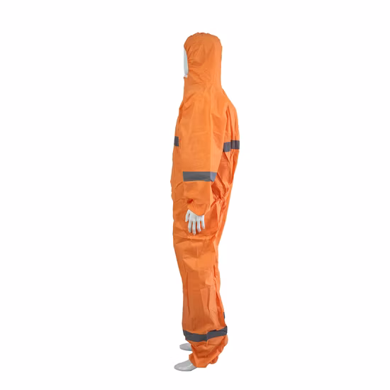 Disposable Nonwoven Scrub Coverall Hazmat Isolation Full Body Protection Suit
