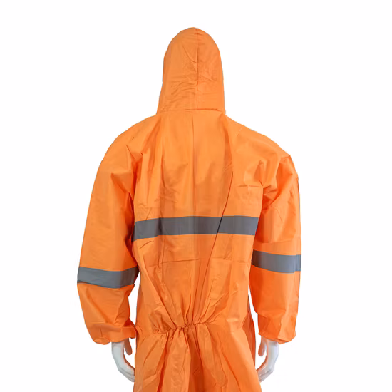 Disposable Nonwoven Scrub Coverall Hazmat Isolation Full Body Protection Suit
