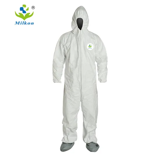 Disposable Nonwoven Scrub Coverall Hazmat Isolation Full Body Protection Suit
