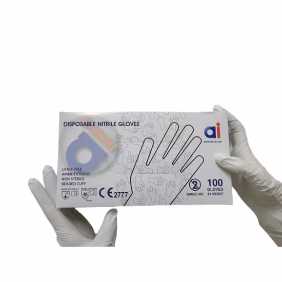 Disposable Nitrile Finger Wholesale Latex Vinyl Safety Examination Protective PVC Rubber Embossed Gloves