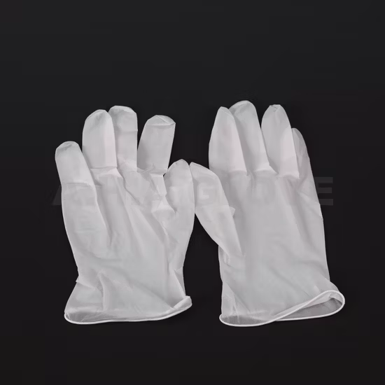 Latex Free Powder Free Waterproof Food Processing Disposable Synthetic Nitrile Vinyl Glove