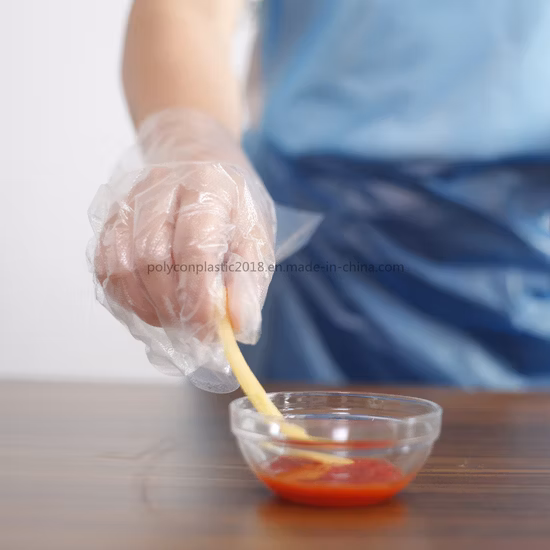 Hot Selling High Quality Wholesale Cleaning Plastic PE Disposable Embossing Gloves