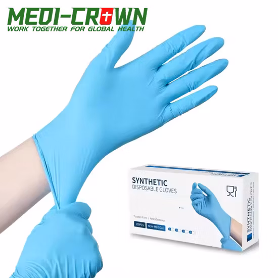 Food Grade with CE Disposable Pure Nitrile Non Latex Free Examination Inspection Work Gloves