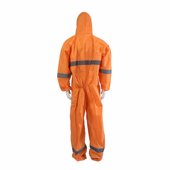 Disposable Nonwoven Scrub Coverall Hazmat Isolation Full Body Protection Suit
